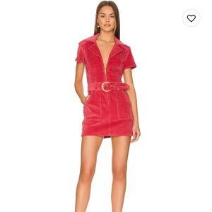Show Me Your Mumu Outlaw Dress in Rose Corduroy